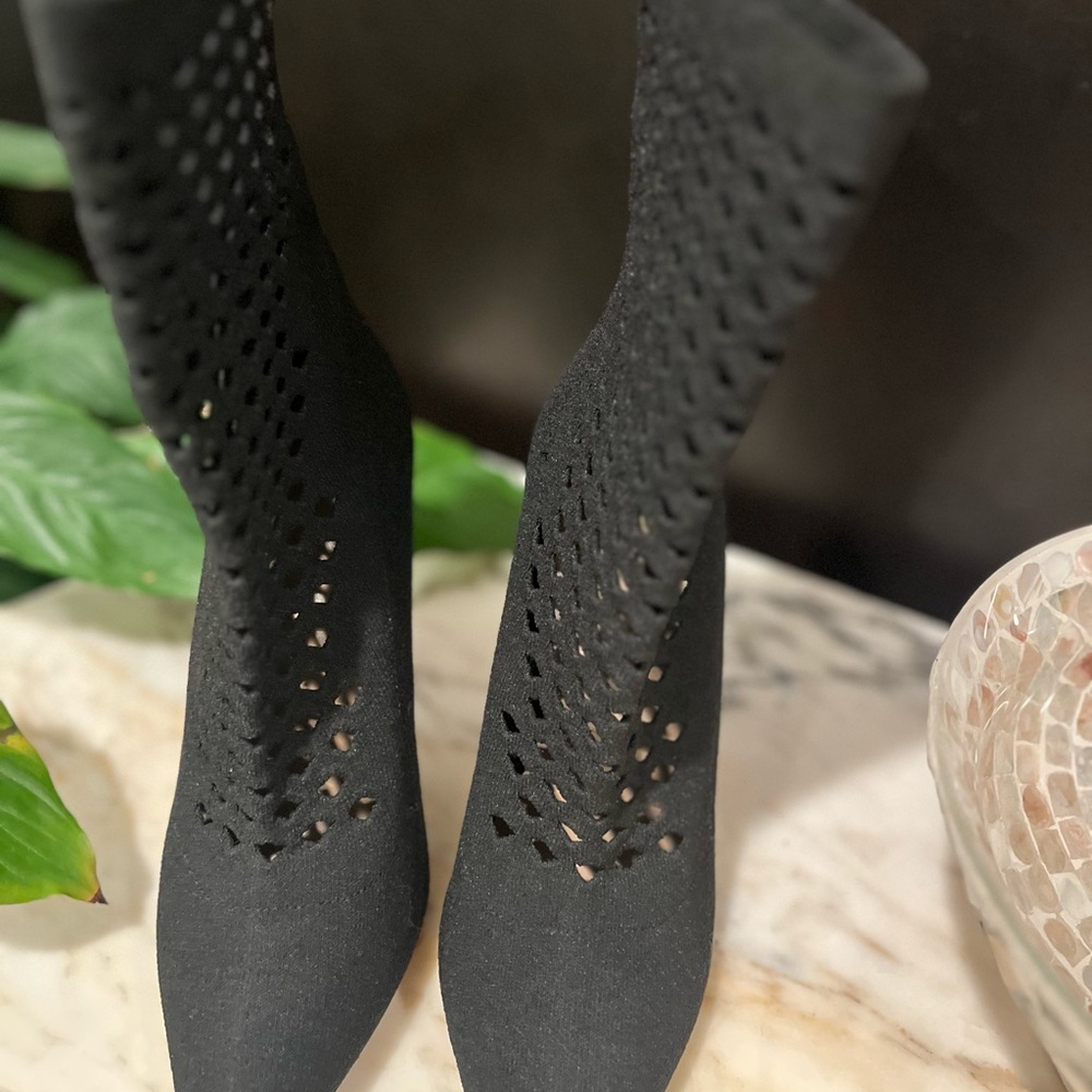 Aldo black 4” heel boots